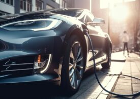 Ministrul Economiei a găsit o mașină scumpă, lăsată la încărcat la priza instituției, și nu știe a cui este: "Mi-a fost și frică să întreb"