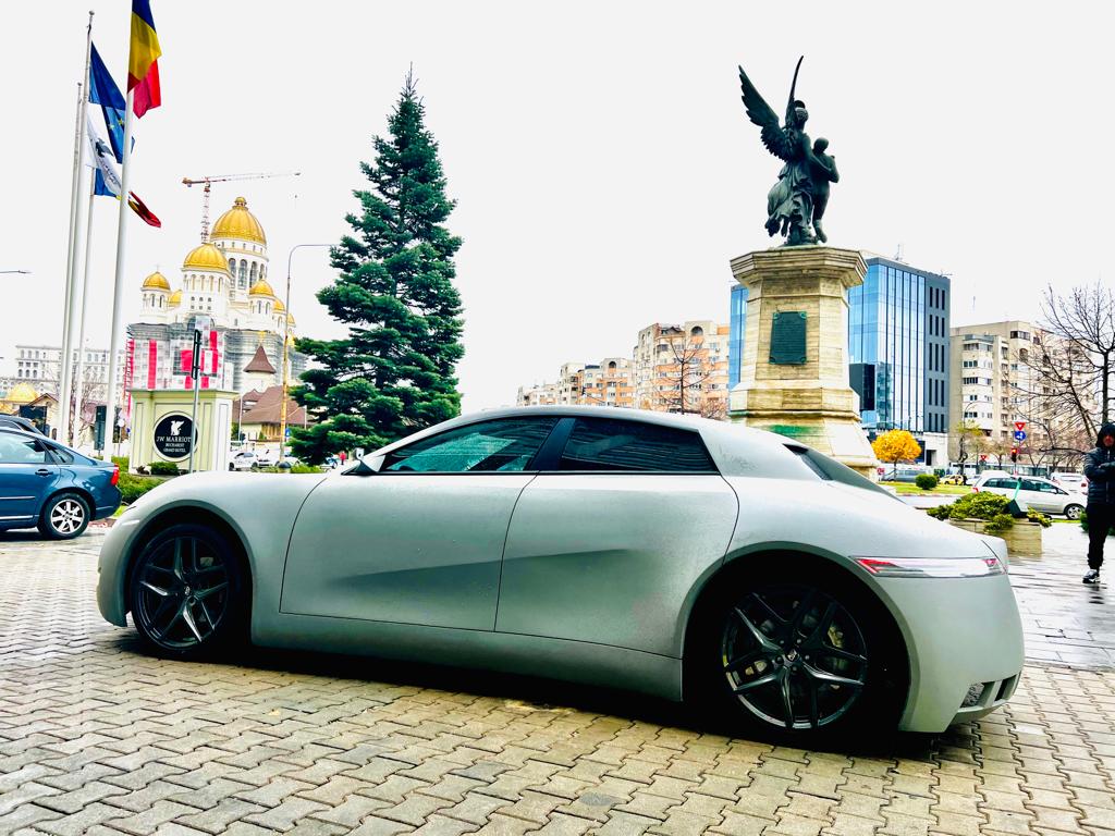 mașina electrica românească din Cluj Napoca la