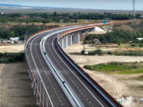 Încă un pas înainte pe Autostrada Moldovei: S-a deschis circulația pe podul peste râul Buzău (Video)