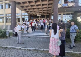 Ziua a treia de proteste: Bugetarii de la Finanțe, ANAF, Apele Române și instanțele, în revoltă generală față de tăierea sporurilor (Foto)