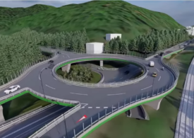 Un sens giratoriu suspendat va fi construit pe DN1, la Predeal (Video)