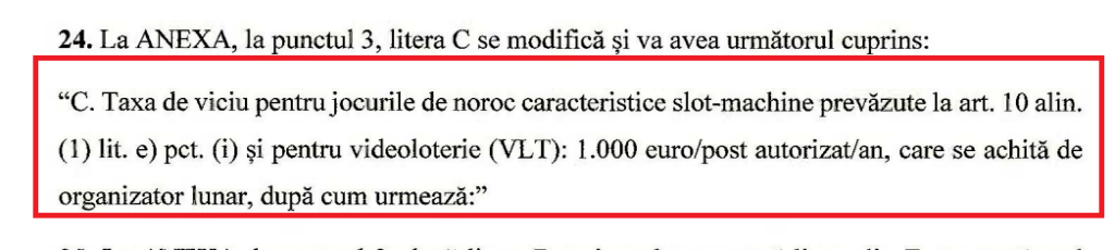 taxa pe viciu