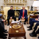 Liniște și pace la Casa Albă: „Cea mai bună întâlnire de până acum”. Trump aranjează o întrevedere Zelenski – Putin. Harta Ucrainei din Biroul Oval era greșită (Foto&Video)