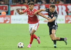 Dinamo învinge Sibiul entuziasmant și e pe podium în Liga 1