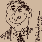 Ion Iliescu, caricatură