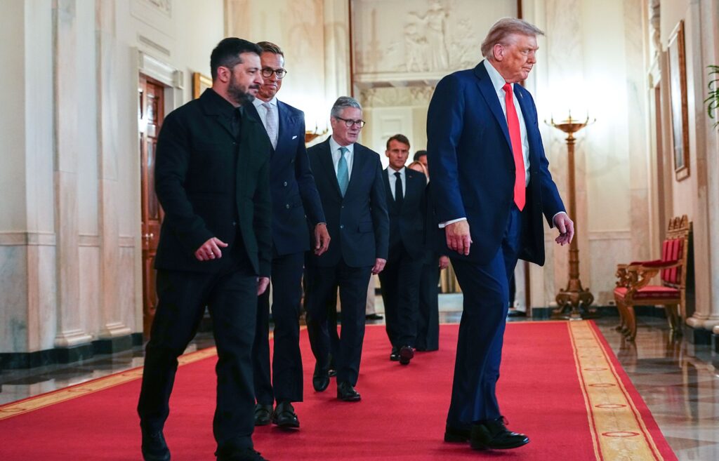 Trump Meets President Zelenskyy Of Ukraine And Eur