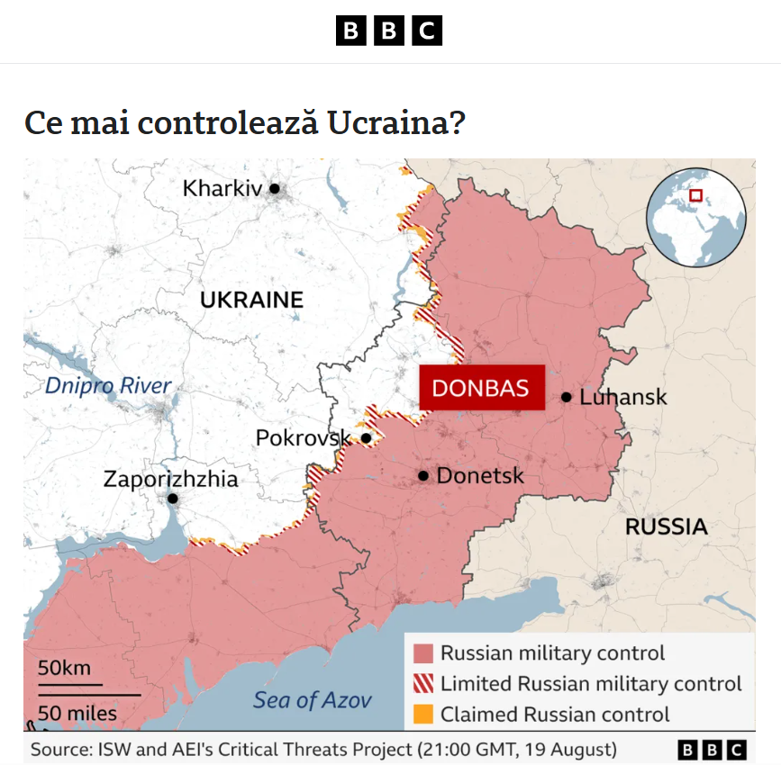 harta Ucraina Donetk Donbas