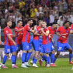 FCSB se bucura dupa gol