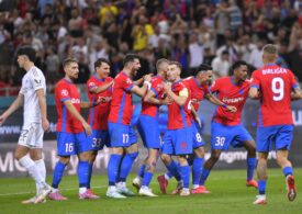 FCSB se bucura dupa gol