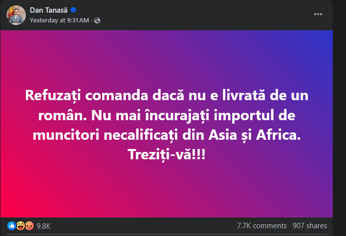 Dan Tanasa imigranti