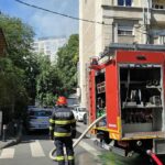 RO-Alert de incendiu în centrul Capitalei. Arde fostul restaurant Mărul de Aur (Foto&Video)