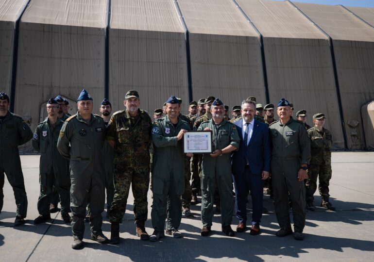 Germania începe o nouă misiune NATO de poliție aeriană în România, cu 5 Eurofightere și 170 de militari