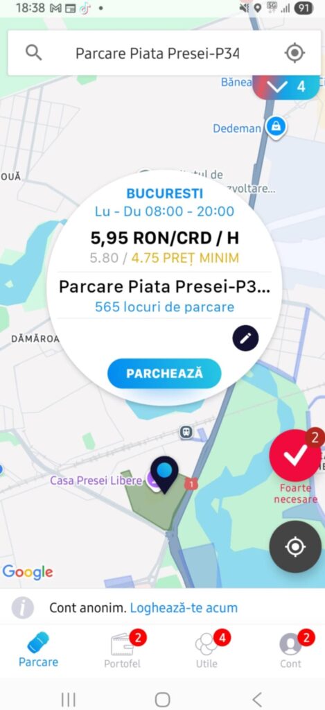 printscreen parcare amparcat