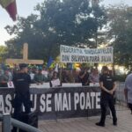 Protest al silvicultorilor la Ministerul Mediului. Diana Buzoianu n-a fost lăsată la microfon. Acuză manipularea pădurarilor de „directorași și șefuți” (Video)