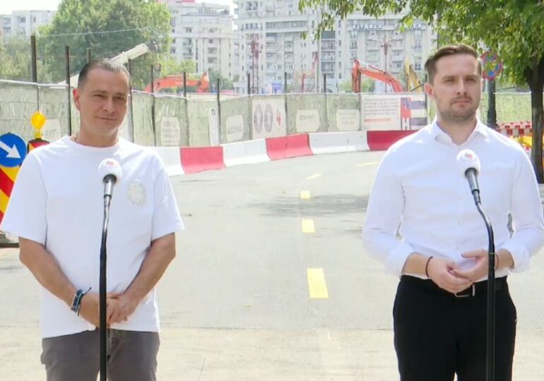 Lucrările la Planșeul Unirii: Circulația rutieră pe Splaiul Independenței a fost reluată (Video)