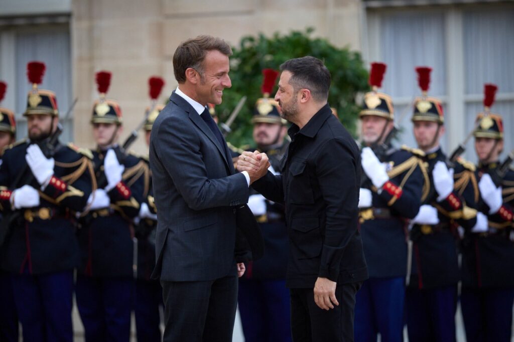 Macron Zelenski Paris