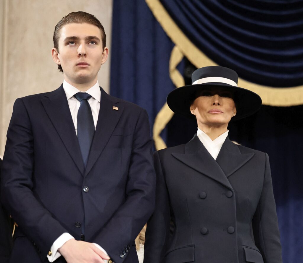 First Lady Melania Trump At Presidential Inaugurat