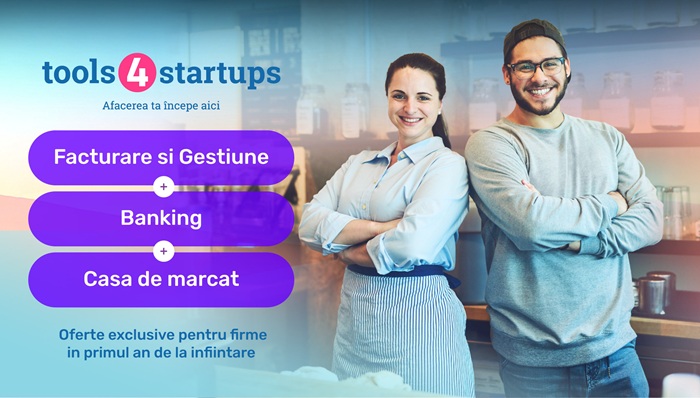 SmartBill, Raiffeisen Bank și Danubius lansează Tools4Startups: un pachet cu soluții gratuite pentru antreprenorii la început de drum