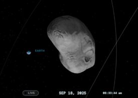 Un asteroid cât un zgârie-nori, privit nu demult ca fiind cel mai periculos pentru Pământ, trece azi pe lângă noi