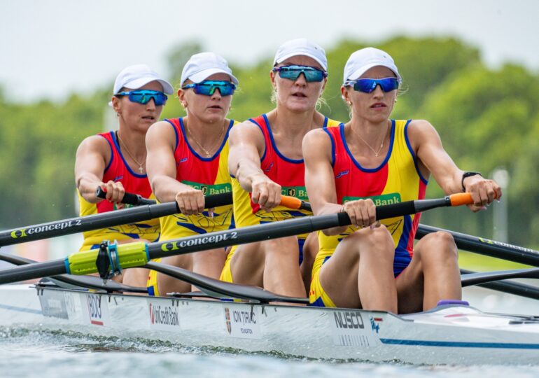 România cucerește noi medalii la Campionatul Mondial de canotaj: Argint la patru rame feminin și patru rame masculin