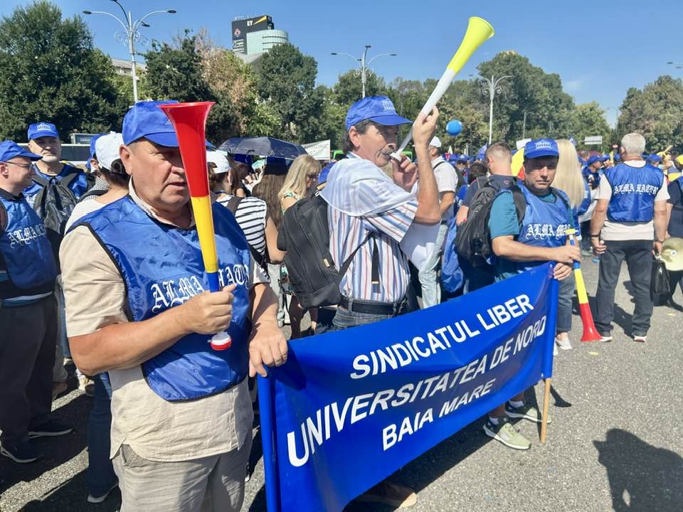 protest profesori Baia Mare