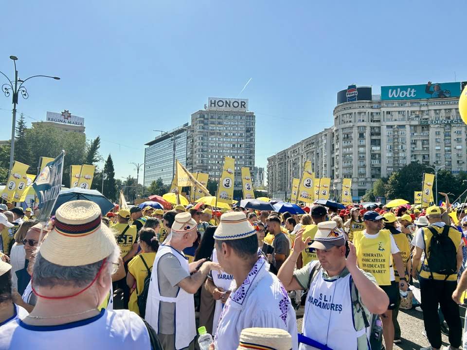 protest profesori Piata Victoriei