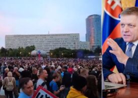 „Ajunge cu Fico! Ne-am săturat!” Manifestații în 15 orașe din Slovacia împotriva măsurilor de austeritate (Video)