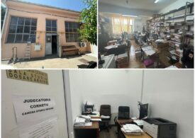 La Tribunalul Ilfov, procesele se țin în săli mici și înghesuite, pline de igrasie: „Spațiu absolut impropriu, risc major de incendiu” (Foto)