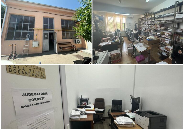 La Tribunalul Ilfov, procesele se țin în săli mici și înghesuite, pline de igrasie: „Spațiu absolut impropriu, risc major de incendiu” (Foto)