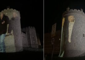 Patru persoane au fost arestate după ce imagini cu Donald Trump și Jeffrey Epstein au fost proiectate pe castelul Windsor (Video)