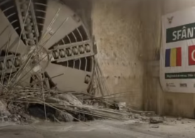 Metroul spre Otopeni: Scutul de foraj "Sfânta Ana" a străpuns peretele stației de metrou Aeroport Băneasa (Video)