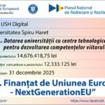 Universitatea Spiru Haret investește peste 14,6 milioane de lei în digitalizarea educației prin proiectul USH Digital