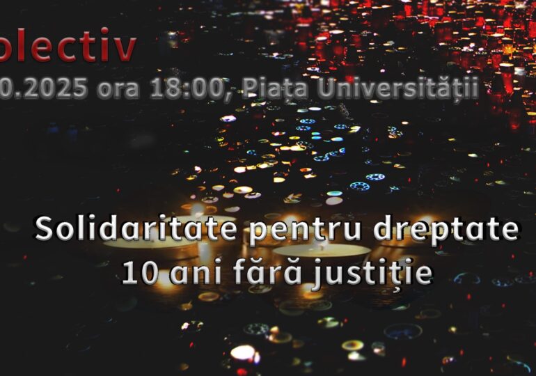 Marș în București, la 10 ani de la Colectiv: Nimeni nu a plătit pentru tragedia de atunci, corupția încă ucide în România