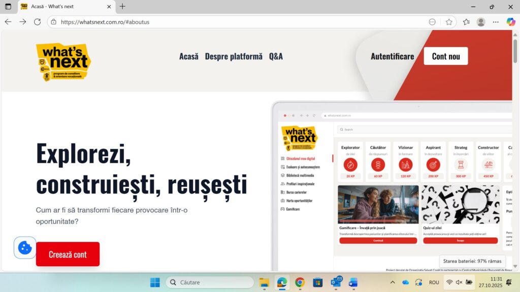 Platforma de orientare vocațională WhatsNext (2)