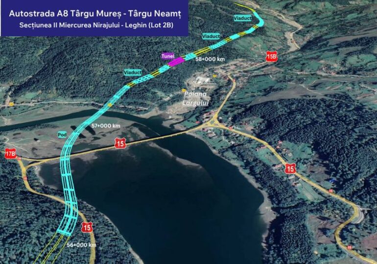 A fost emis ordinul pentru începerea etapei de proiectare a celui mai dificil lot al Autostrăzii Unirii