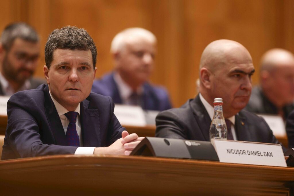 Nicusor Dan si Bolojan Parlament