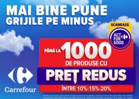 Cum economisești la cumpărăturile lunare: Carrefour oferă reduceri de până la 20% pentru peste 1.000 de produse