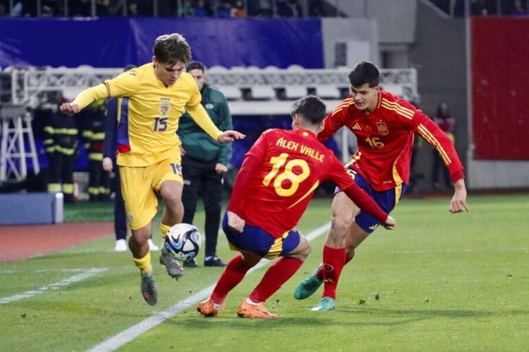 România pierde cu Spania în preliminariile pentru EURO U21