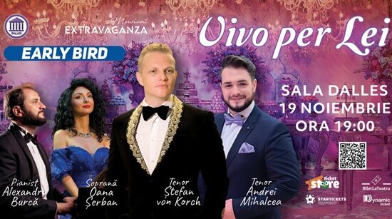 După două concerte în America Centrală, tenorul ȘTEFAN von KORCH revine la București pentru recitalul „VIVO PER LEI” din 19 noiembrie