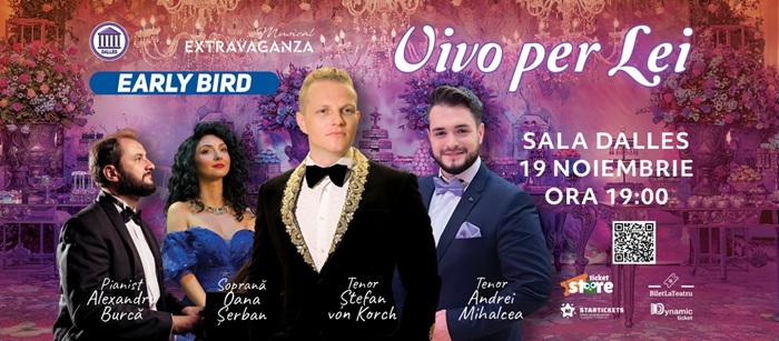După două concerte în America Centrală, tenorul ȘTEFAN von KORCH revine la București pentru recitalul „VIVO PER LEI” din 19 noiembrie