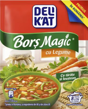 Unilever retrage de pe piață mai multe produse Knorr și Delikat. Unele pachete pot conține fragmente de metal și cauciuc