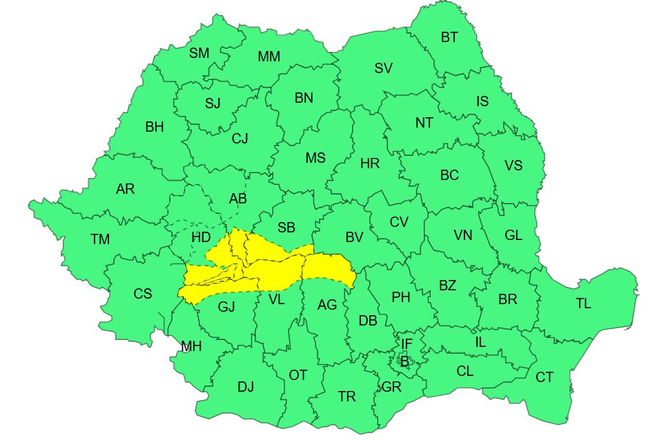 cod galben zona de munte