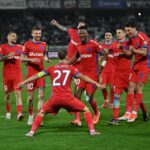 FCSB se bucura dupa gol