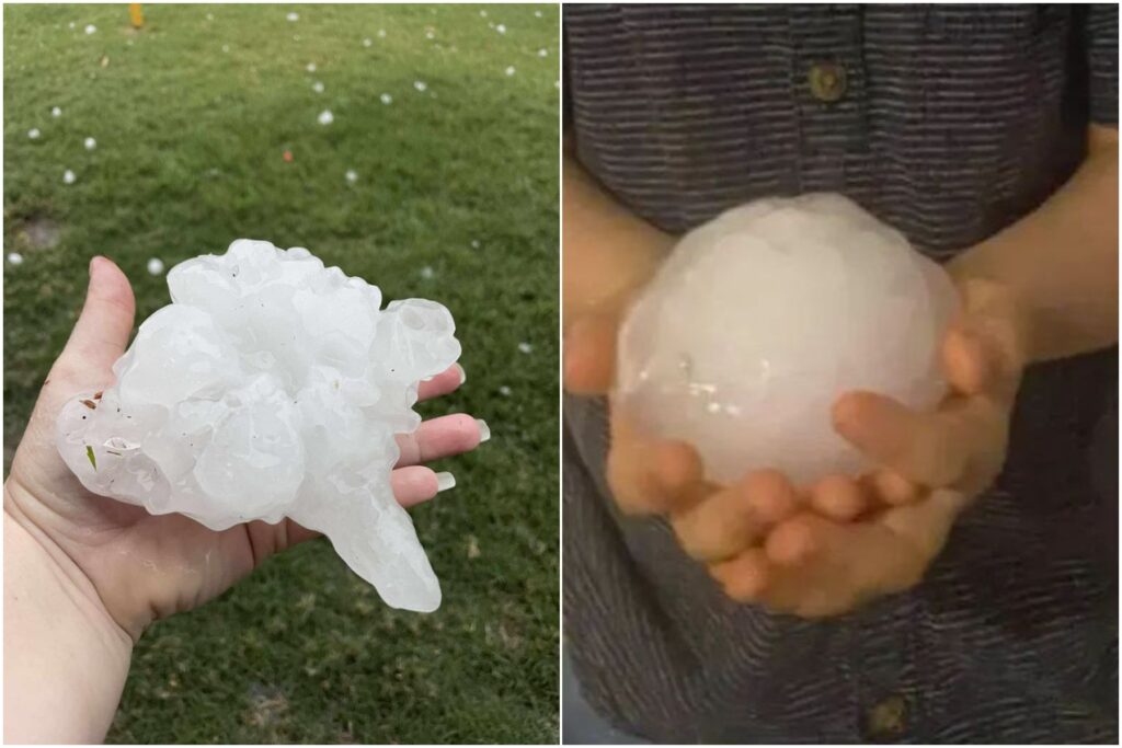 Bucăți de grindină cât palma de mari au căzut în estul Australiei: „Ne așteptăm în continuare la furtuni severe” (Foto&amp;Video)