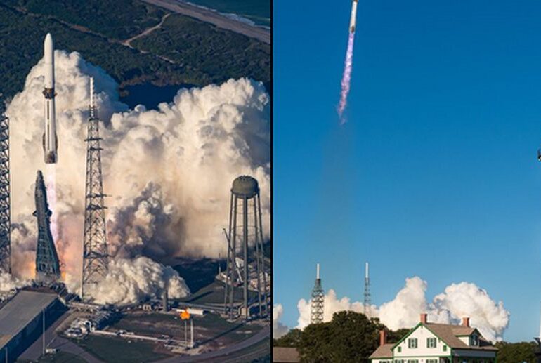 Reușită pentru Jeff Bezos. Racheta Blue Origin a decolat spre Marte transportând două sonde (Foto&Video)