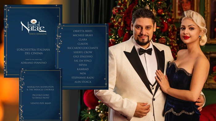 Stephanie Radu și Alin Stoica, vocile României la Concerto di Natale - sub egida Papei Leone al XIV-lea