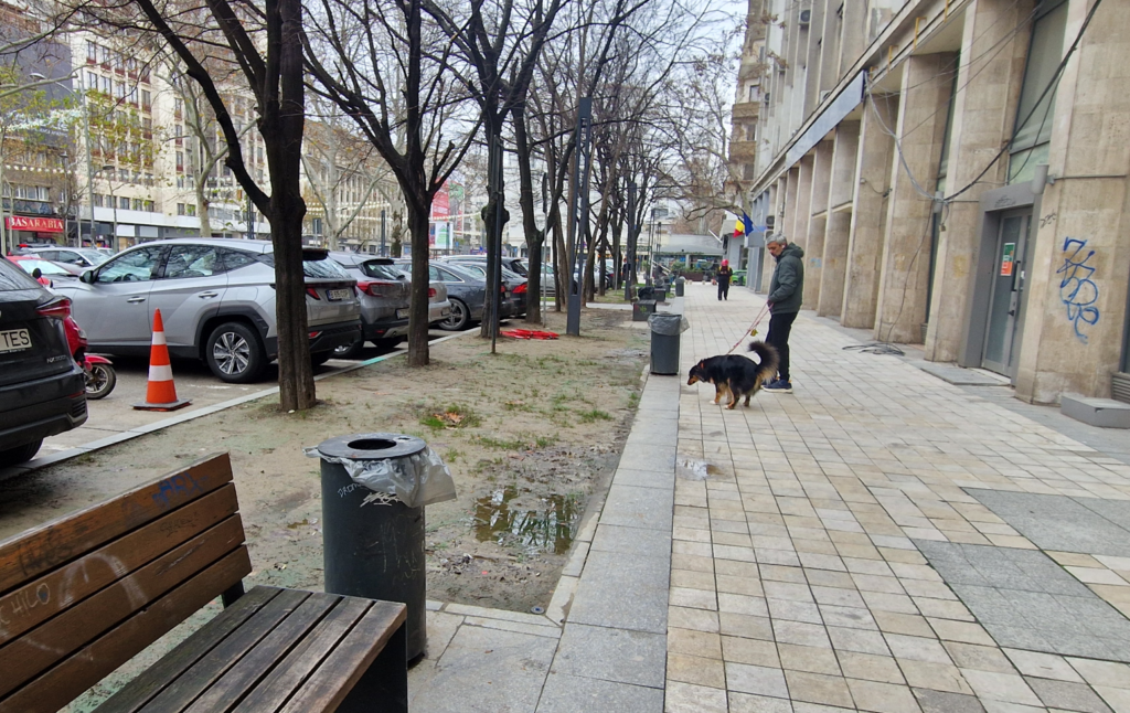Magheru intoarcere spre Piața Universității
