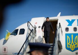 Avionul lui Zelenski, urmărit de patru drone, înainte de aterizarea la Dublin