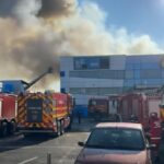 Incendiu puternic la un depozit din București, pe bulevardul Iuliu Maniu. RO-Alert emis pentru populație (Video)