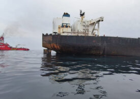 Un petrolier rus atacat de drone ucrainene a eșuat lângă coasta Bulgariei (Video)